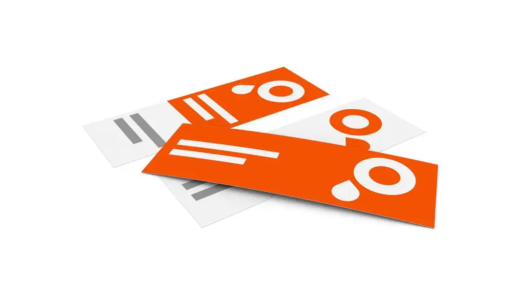 Artikel Lesezeichen mit Soft Touch Cellophanierung